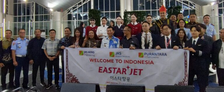 Hubungan Sulut – Korsel Kembali Terjalin Lewat Penerbangan Perdana Eastar Jet