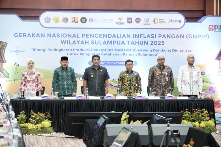 Gubernur Yulius Buka GNPIP dan Rakor TPID Sulampua 2025